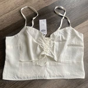 NWT Medium White Abercrombie & Fitch Tank Top